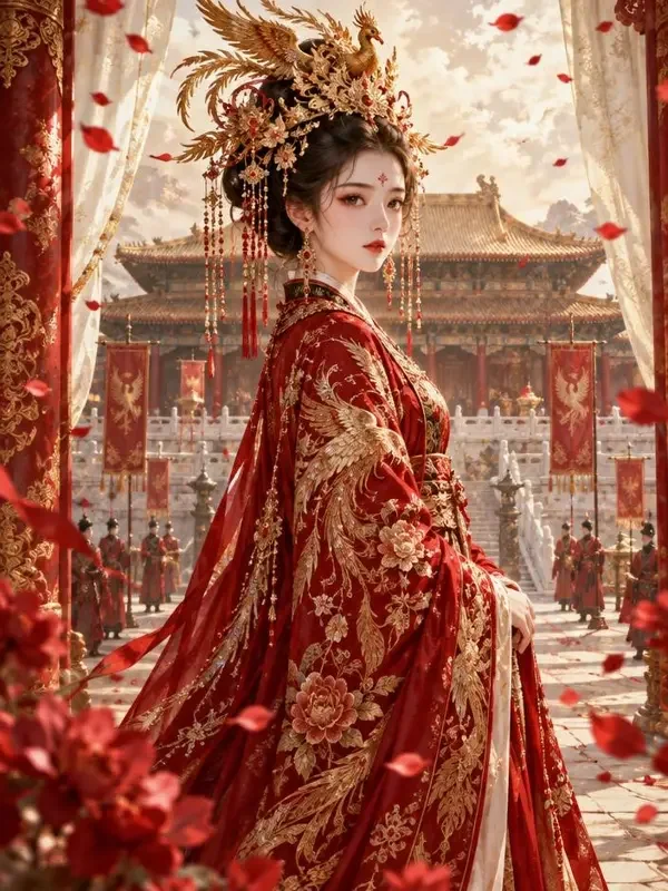 免费AI看片《江山为聘》封面，古装宫廷权谋甜宠的华丽画面
