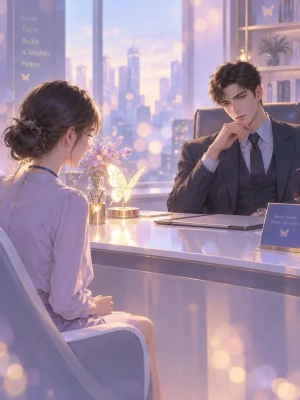 免费AI看片《时先生的隐婚妻》封面，都市隐婚甜宠的办公室场景
